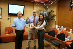 Diana Chen won the 1st prize raffle, an iPad Mini